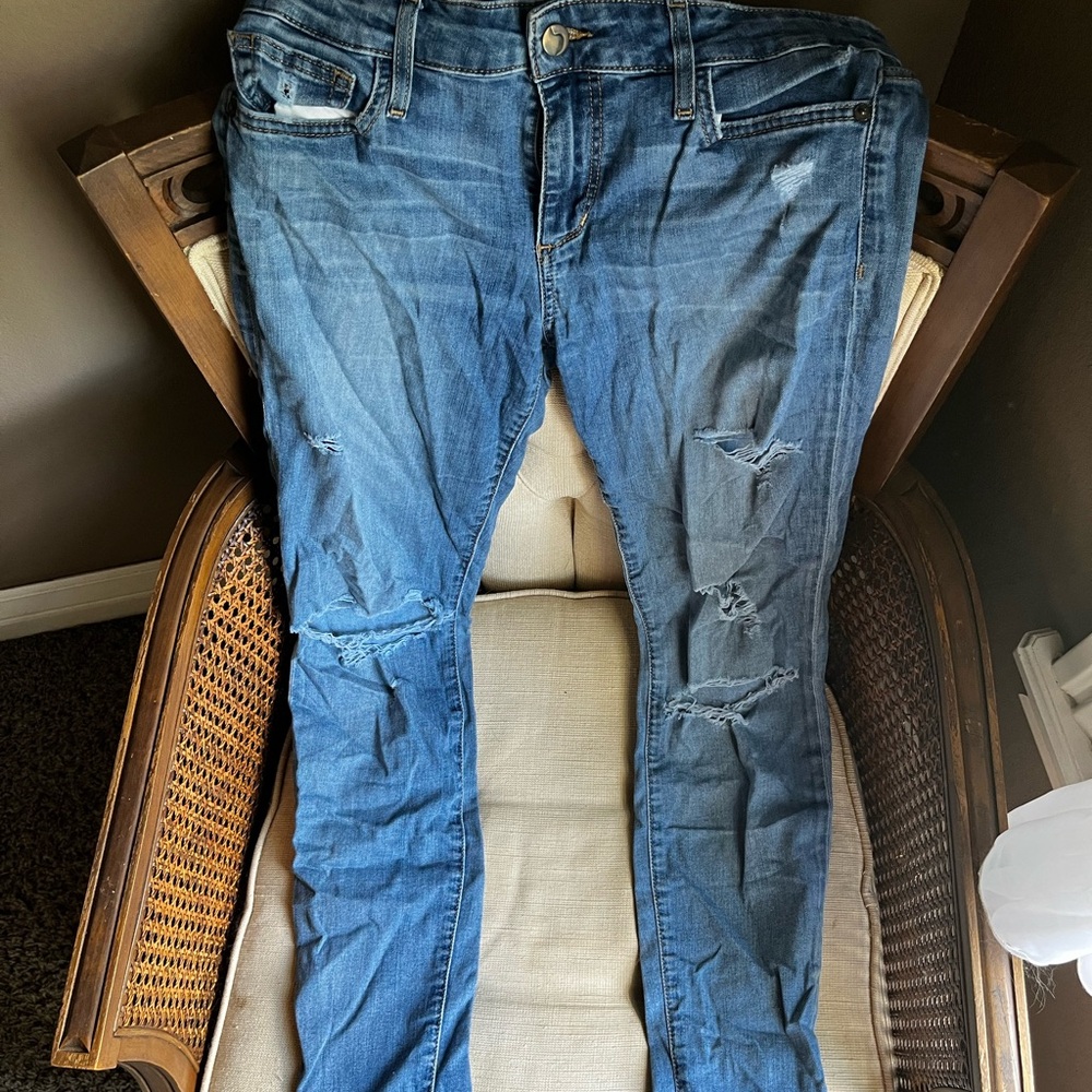 Joe's Jeans Blue Skinny Denim with Subtle Fading